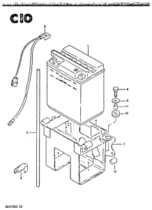 GSX750 Аккумулятор