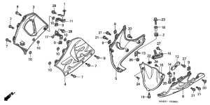 CBR900RR Нижний обтекатель