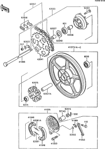 AR125S Задняя ступица колеса