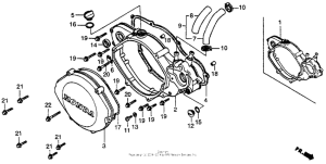 CR250R Right crankcase cover 87-89