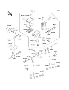 ZX600 Главный тормозной цилиндр
