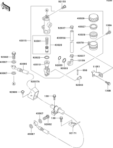 ZX1200 Задний торм цилиндр