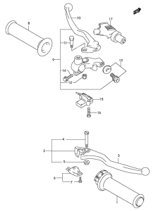 GZ250 Рулевой рычаг