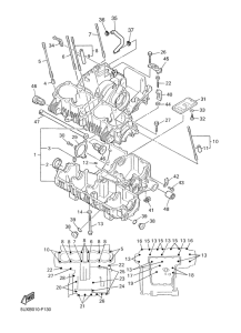 XJR1300 Картер двигателя