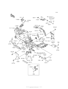 EX650 Рама ,крепежные детали