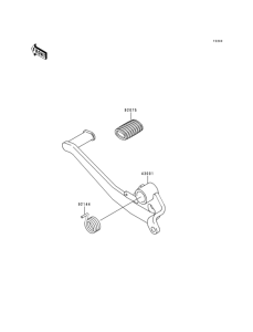 BJ250 Педаль тормоза
