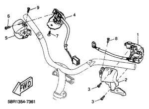 YQ50 Handle switch. lever