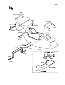 ZX400 Сиденье