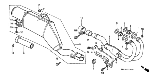 XR200R Глушитель