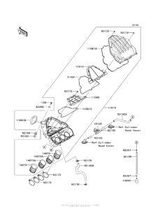 ZX1000 Воздушный фильтр
