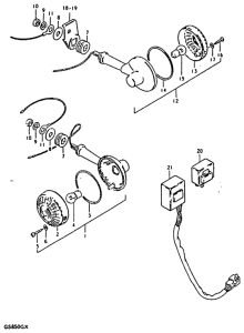 GS850 Поворотники