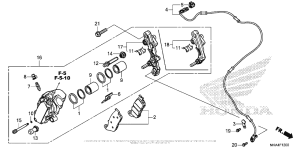 NC700X (DCT) Передний суппорт