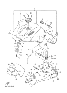 YZF-R6 Топливный бак
