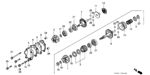 CR250R Водяная помпа