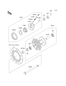KMX125 Переднее колесо