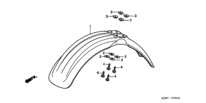 CR250R Переднее крыло