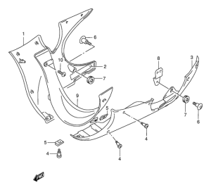 GSX600 Under cowling