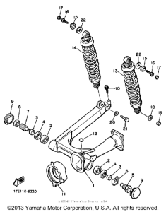 XV1100S Подвеска задние амортизаторы