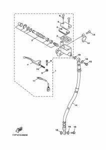 XC125SR フロントマスタシリンダ