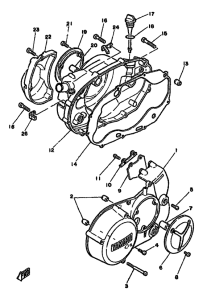 RD250LC Боковые крышки