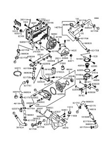 ZX900 Радиатор