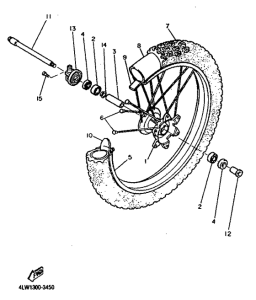 TT600S Переднее колесо