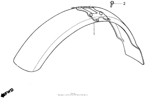 TLR200 Переднее крыло