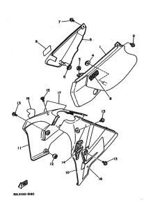 RT100 RT100D Боковая крышка