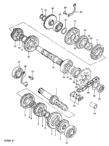 RM250 Трансмиссия model
