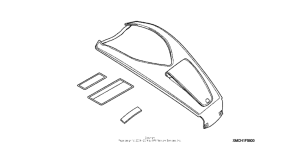 VTX1800F3 Tank belt (leather) (plain)