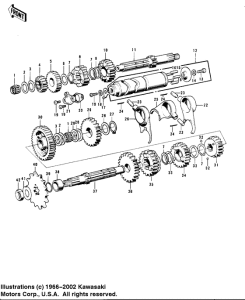  Transmission / change drum