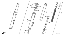 SH125D Вилка передней оси