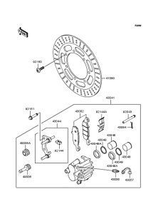 VN1500 Передний тормоз