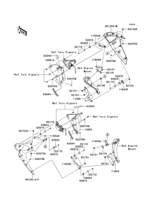 ZR1000 Капот двигателя нижний