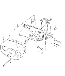 GSX400 Задний комбинированный сигнал