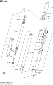 VL800 Передняя вилка