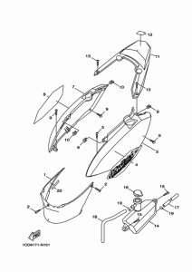 YW50F Боковые обтекатели