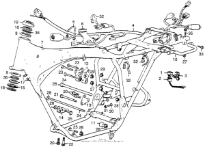 CL360 Frame + wire harness