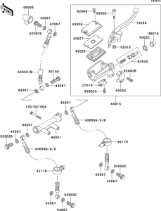 ZR550 Front master cylinder(zr550-b3-b6)