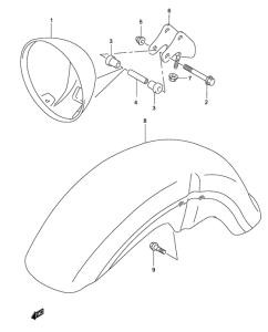 GZ250 Фара головного света