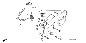 XL1000V Левая задняя крышка картера