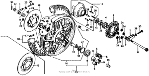 CB750 Rear wheel 80-82