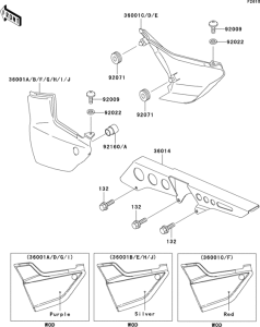 ZR1100 Боковые обтекатели