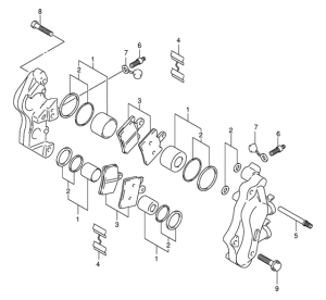 AN400 Передний суппорт