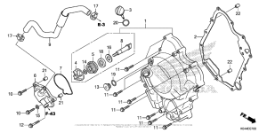 NSS300 Right Crankcase Cover + Water Pump