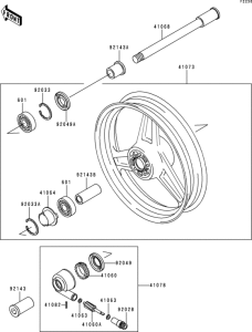 ZR750 Переднее колесо