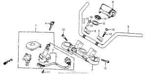 VF750C Handlebar + top bridge