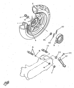 CW50RSX Переднее колесо