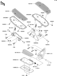 VN1500 Подножки