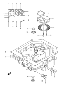 GSF650 (ABS) Маслосборник